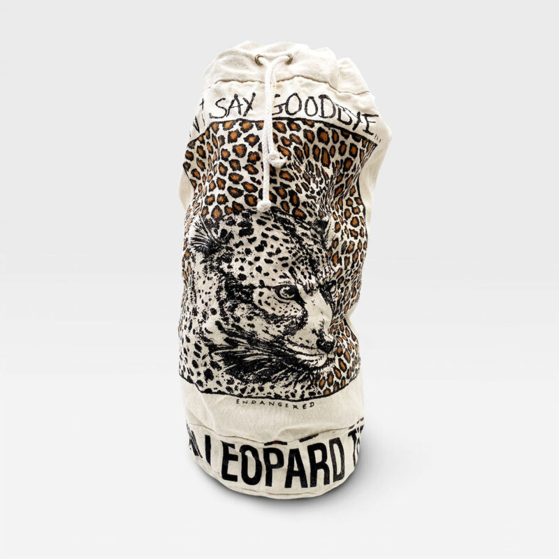 Arabian Leopard Canvas Bag Critically Endangered Species Conservation Less Than